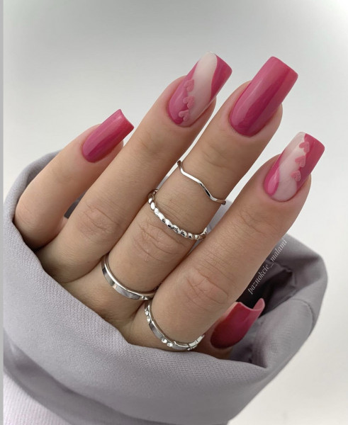 Paznokcie ❤️ różowe paznokcie