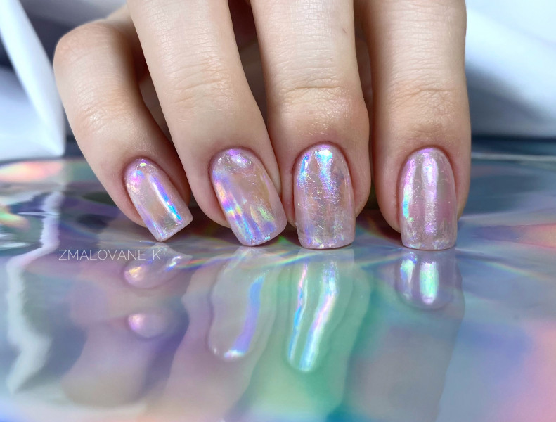 Paznokcie Holo nails