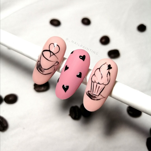 Paznokcie Coffee Nails