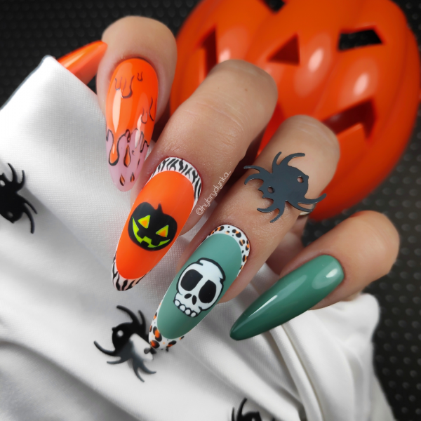 Halloween 🦇paznokcie na halloween