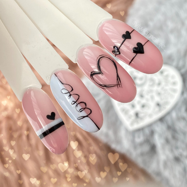 Walentynkowe paznokcie