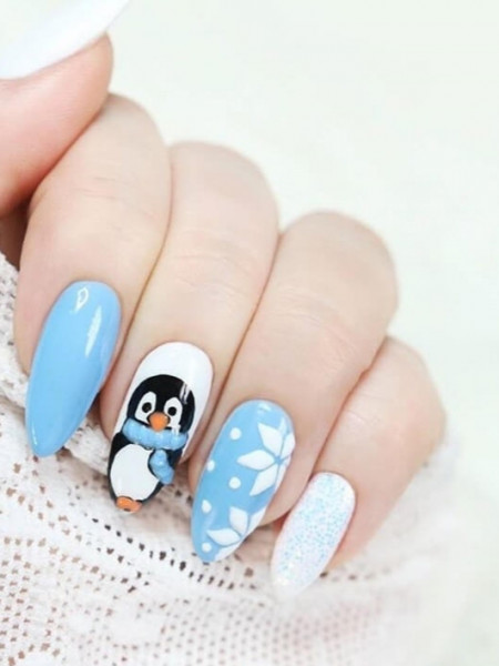 Zimowe pingwin