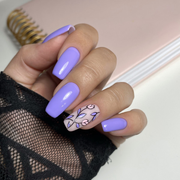 Purple nails