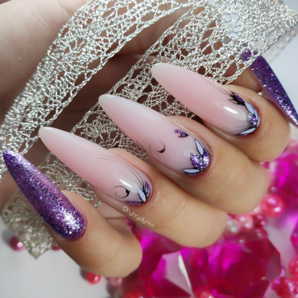 Paznokcie Fiolecik 💜