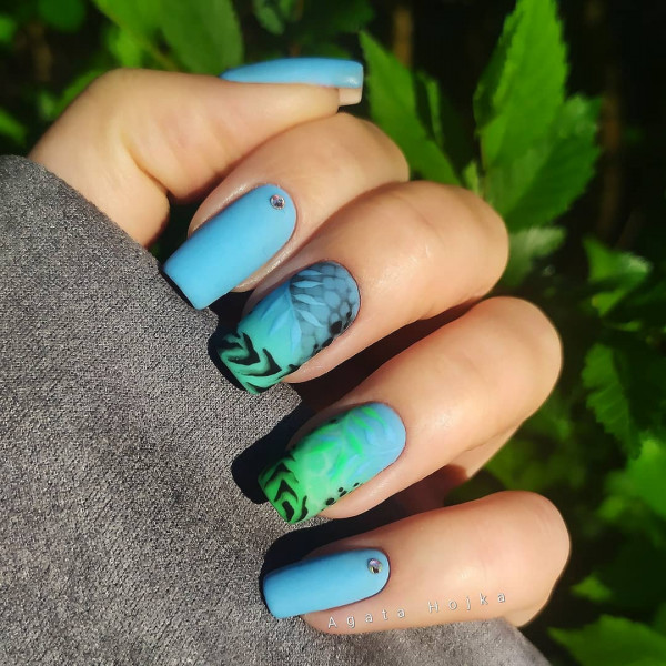 Paznokcie Jungle nails